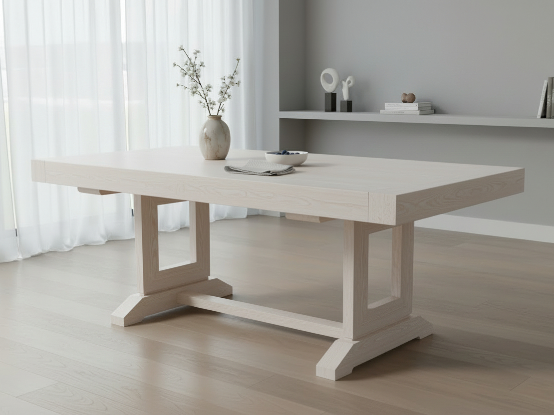 Mitered Dining Table with Tribeca Base