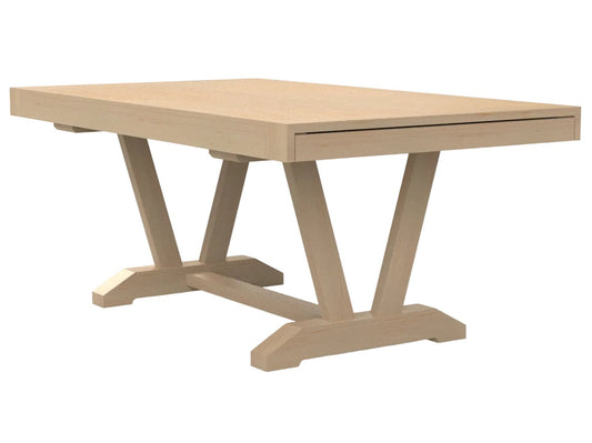 Mitered Dining Table with Vincent Base