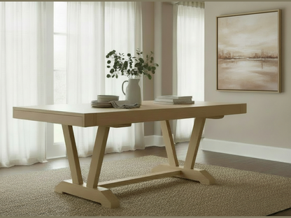Mitered Dining Table with Vincent Base