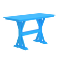 Modern Outdoor X-Base Bar Table 72"Wx32"Dx42"H