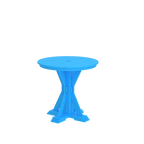 Modern Outdoor X-Base Round Dining Table 32"Wx32"Dx31"H