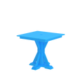 Modern Outdoor X-Base Square Dining Table 32"Wx32"Dx31"H