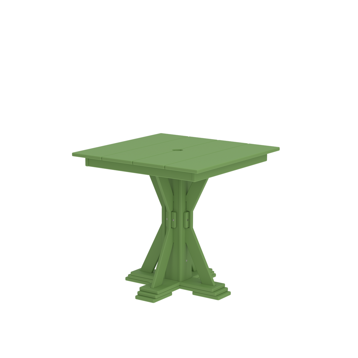 Modern Outdoor X-Base Square Dining Table 32"Wx32"Dx31"H