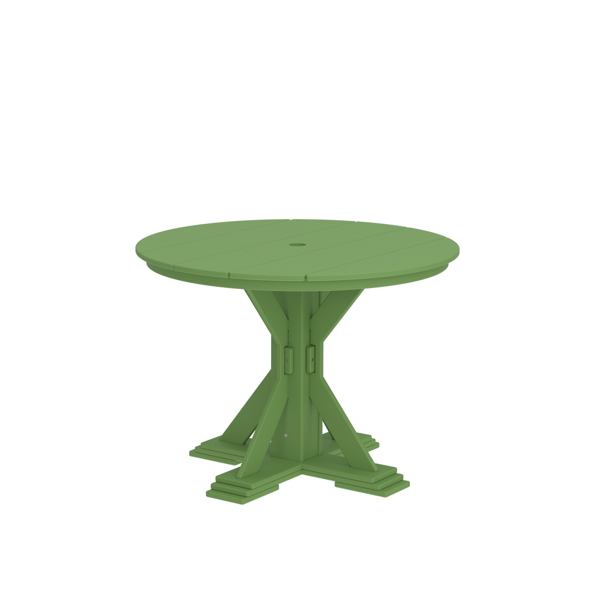 Modern Outdoor X-Base Round Dining Table 48"Wx48"Dx31"H