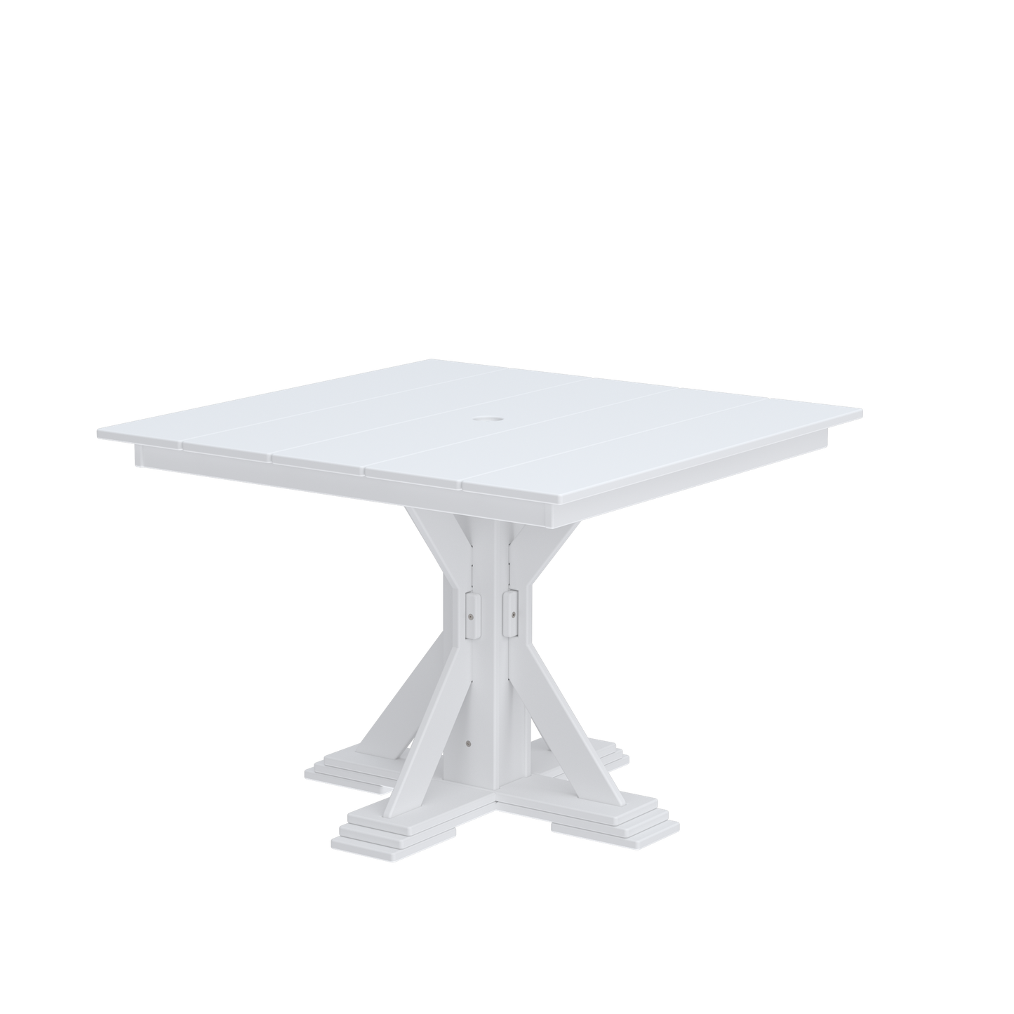 Modern Outdoor X-Base Square Dining Table 42"Wx42"Dx31"H