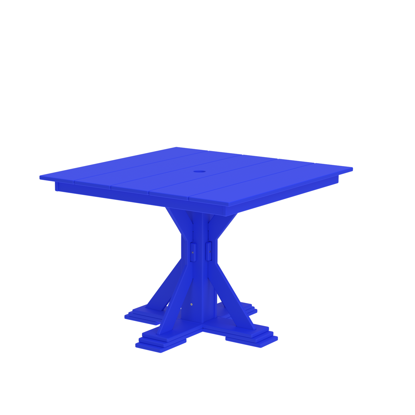 Modern Outdoor X-Base Square Dining Table 42"Wx42"Dx31"H