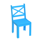 Modern Outdoor X-Back Dining Side Chair