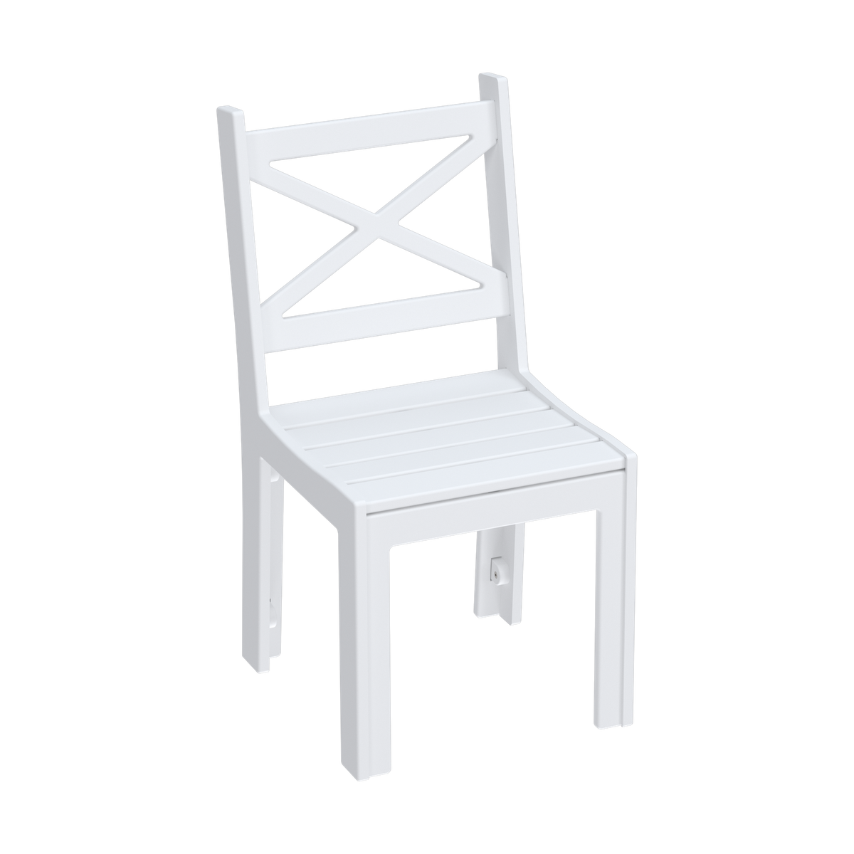 Modern Outdoor X-Back Dining Side Chair