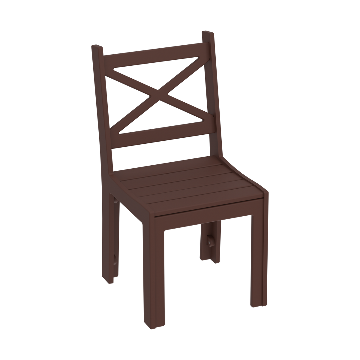 Modern Outdoor X-Back Dining Side Chair