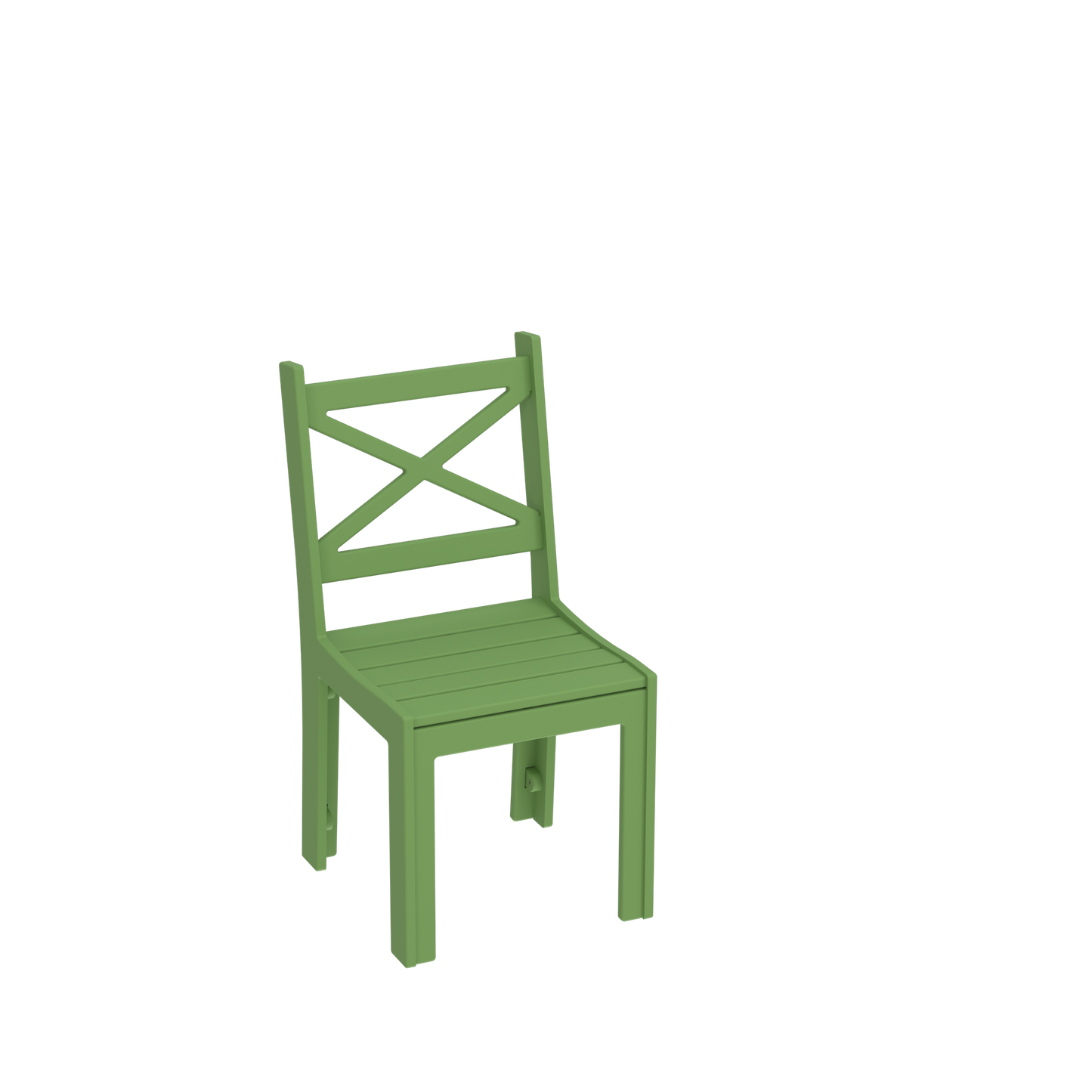 Modern Outdoor X-Back Dining Side Chair