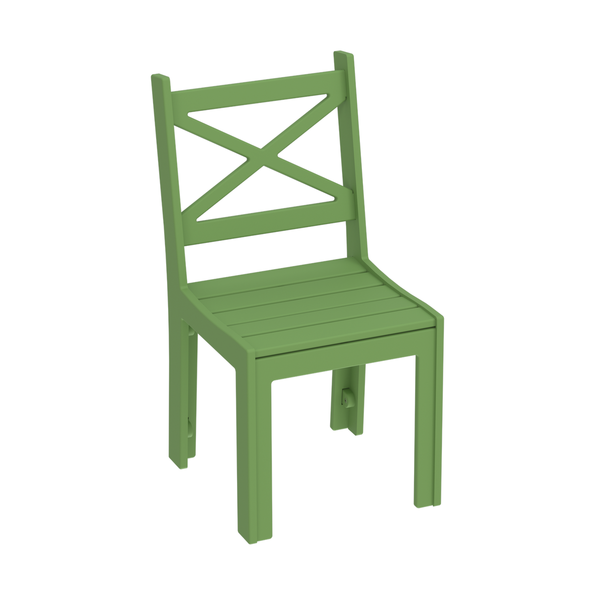 Modern Outdoor X-Back Dining Side Chair