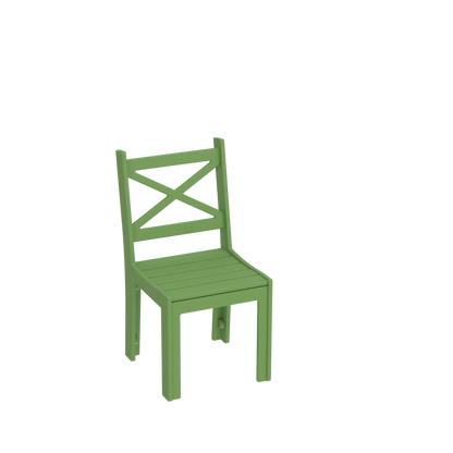 Modern Outdoor X-Back Dining Side Chair