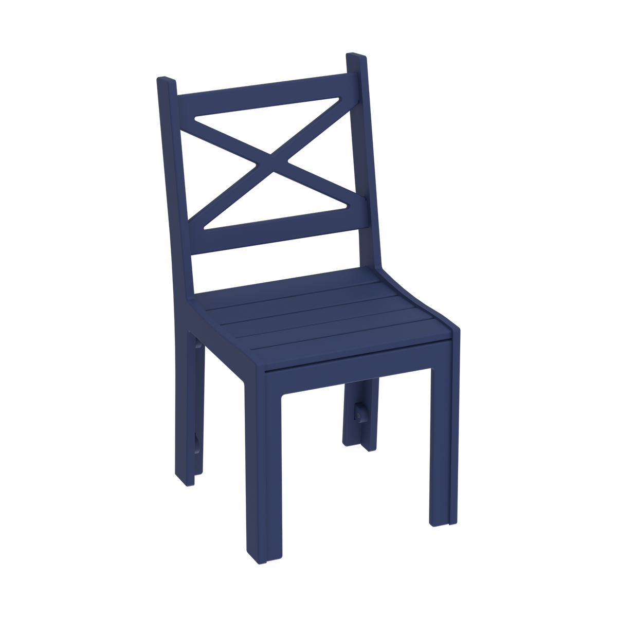 Modern Outdoor X-Back Dining Side Chair