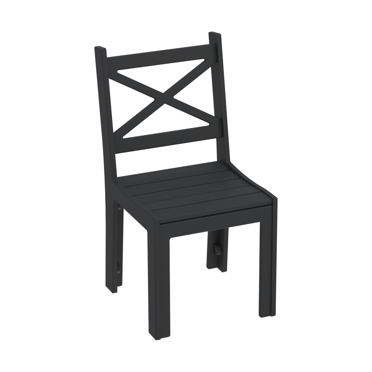 Modern Outdoor X-Back Dining Side Chair