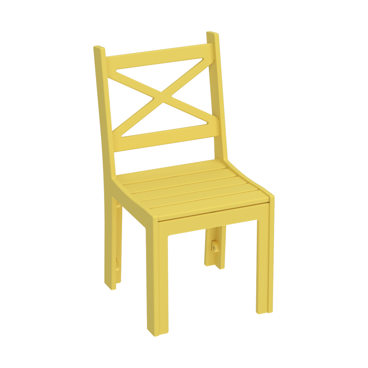 Modern Outdoor X-Back Dining Side Chair