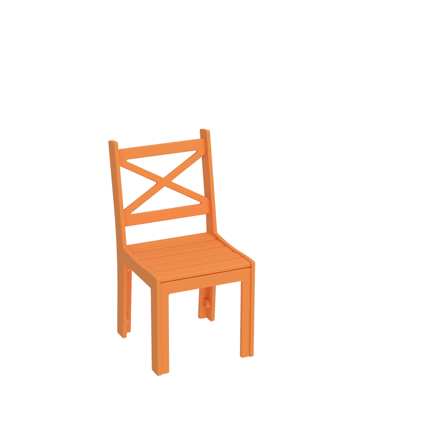 Modern Outdoor X-Back Dining Side Chair