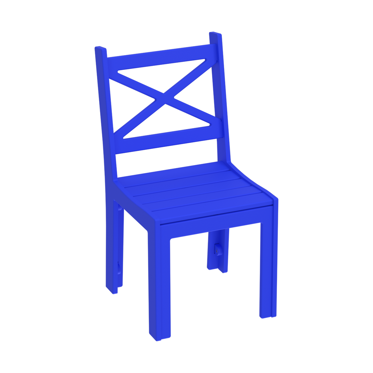 Modern Outdoor X-Back Dining Side Chair