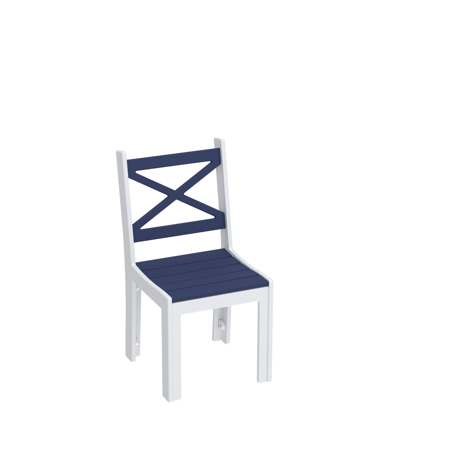Modern Outdoor X-Back Dining Side Chair