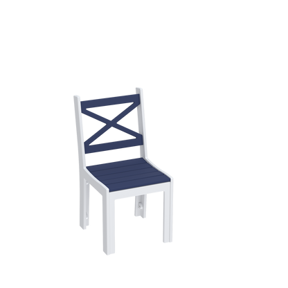 Modern Outdoor X-Back Dining Side Chair