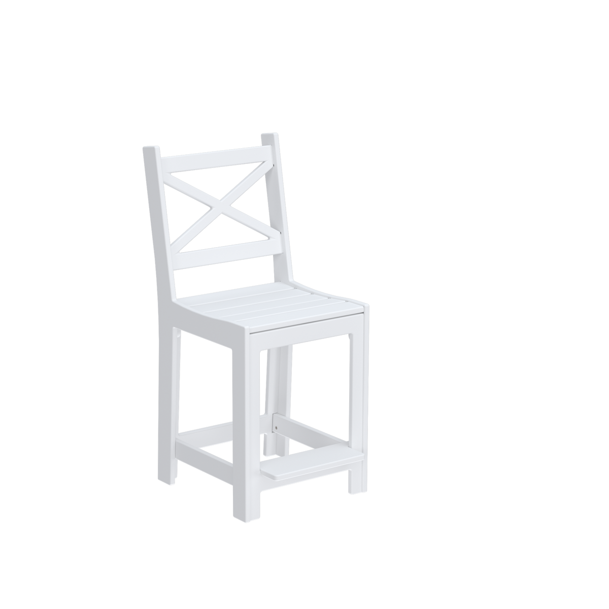 Modern Outdoor X-Back Pub Side Chair
