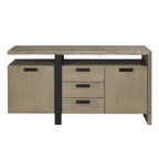 Narva sideboard 18" x 64" x 35" 2 door 3 drawer