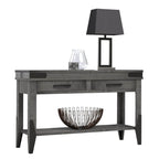 Flat Iron  Hall Table w/Drawer(s) & shelf