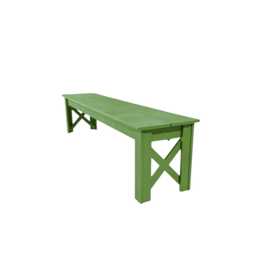 Modern Outdoor X Harvest Dining Bench