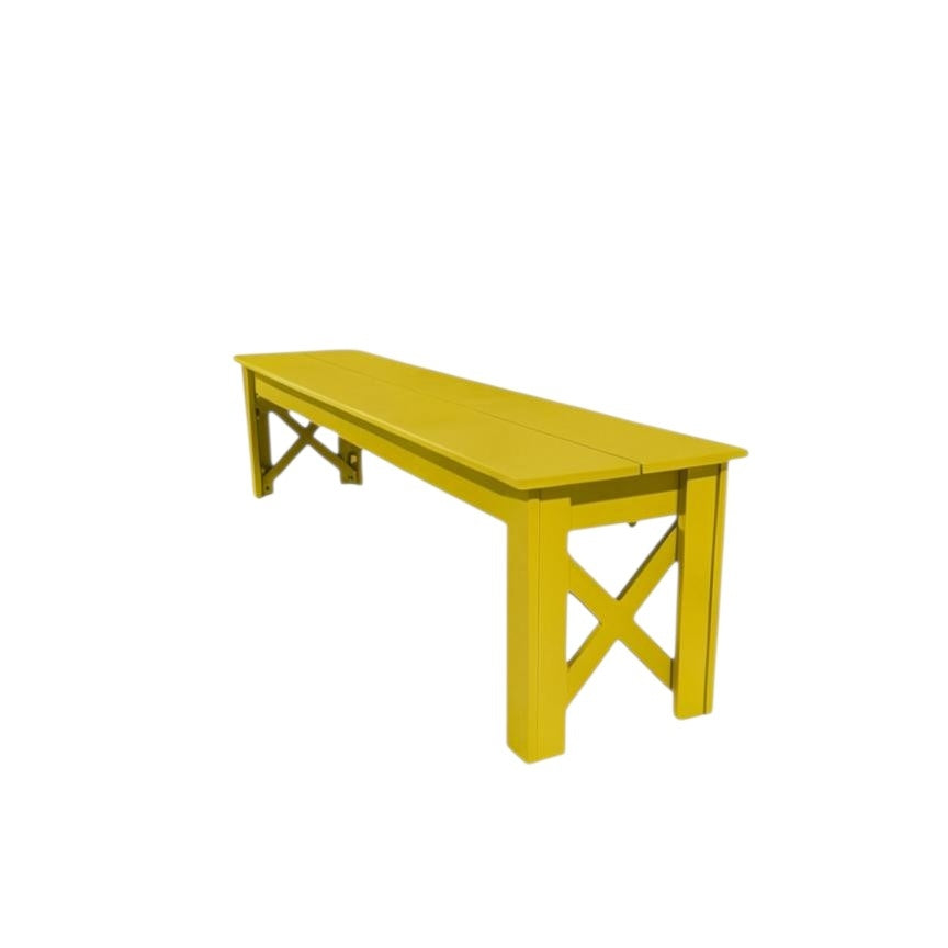 Modern Outdoor X Harvest Dining Bench