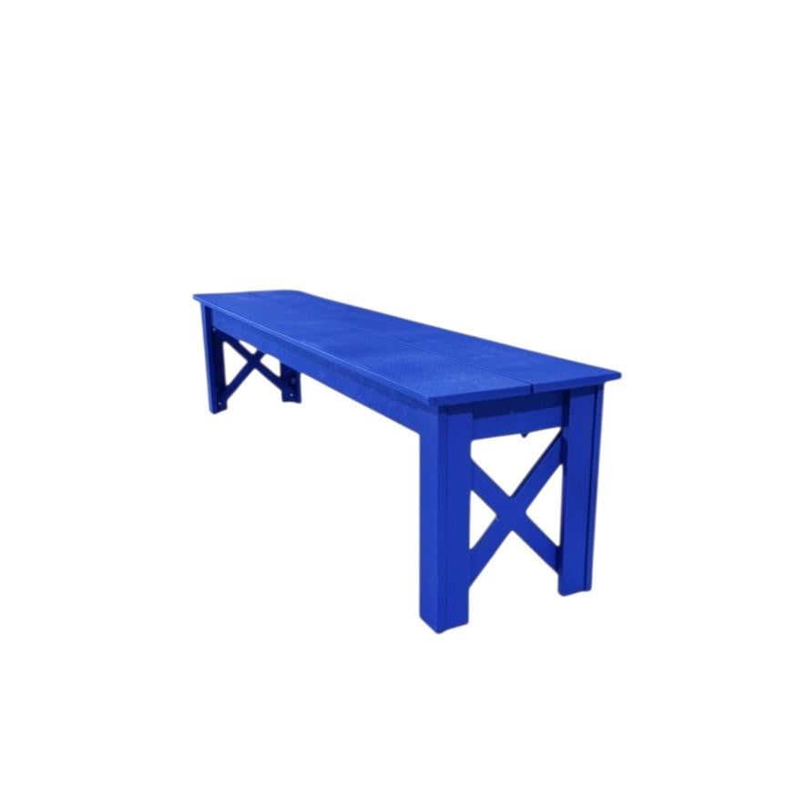 Modern Outdoor X Harvest Dining Bench