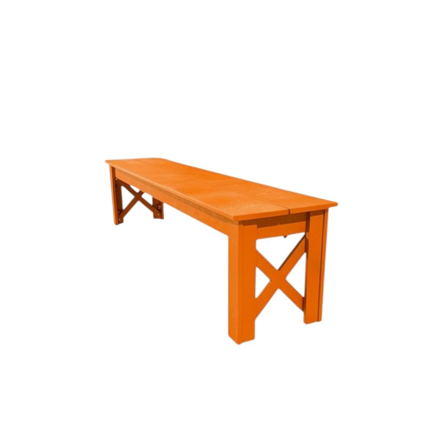 Modern Outdoor X Harvest Dining Bench