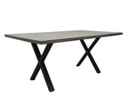 Live Edge Dining Table w/ Metal X-Base