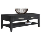Metro  Coffee Table w/2 Drawers & Shelf