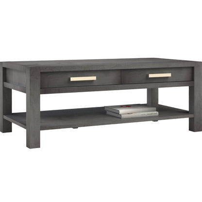Modern  Coffee Table w/2 Drawers & Shelf