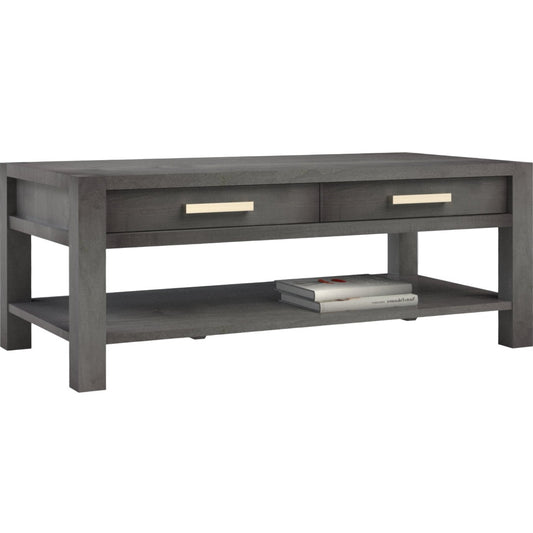 Modern  Coffee Table w/2 Drawers & Shelf