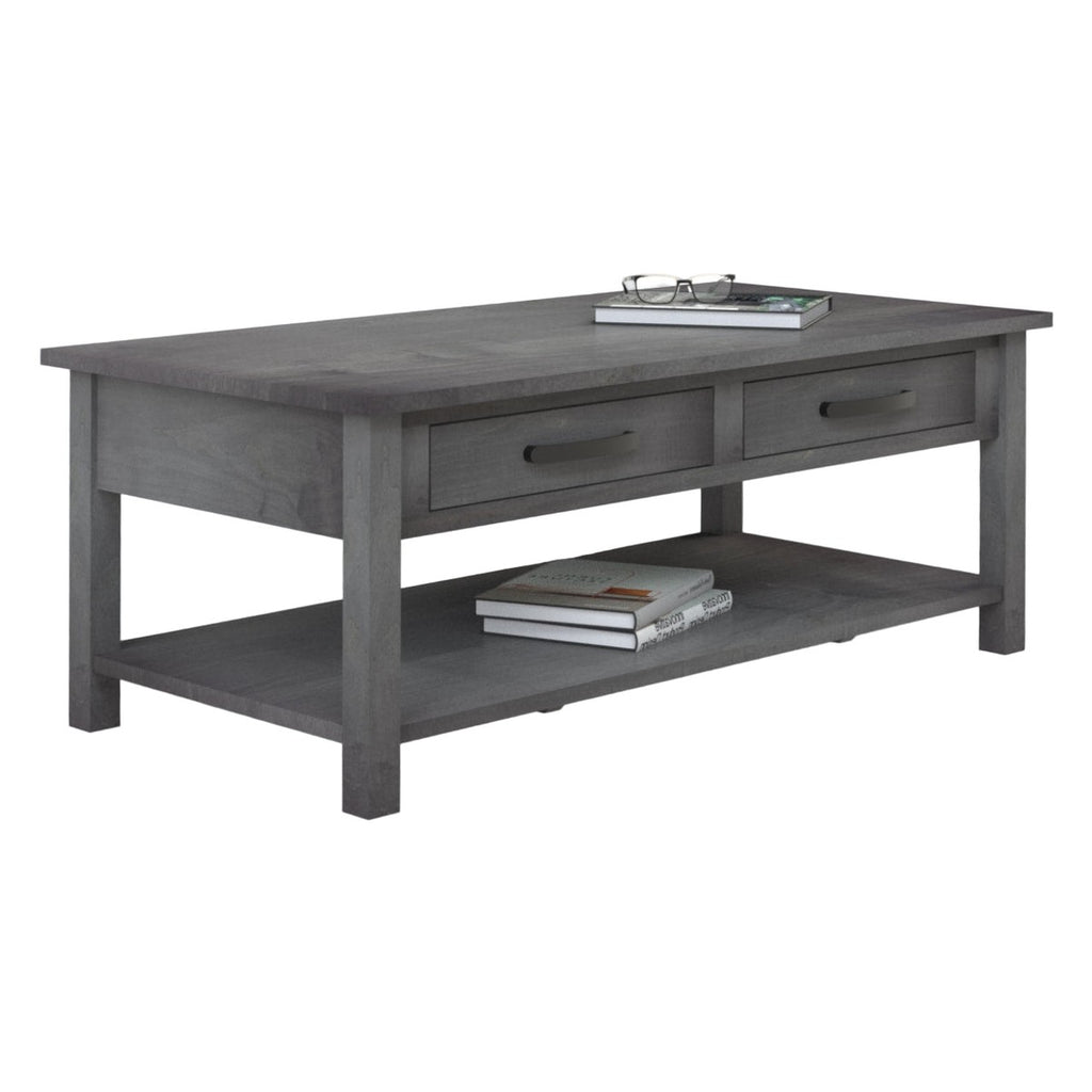 William  Coffee Table w/2 Drawers & Shelf