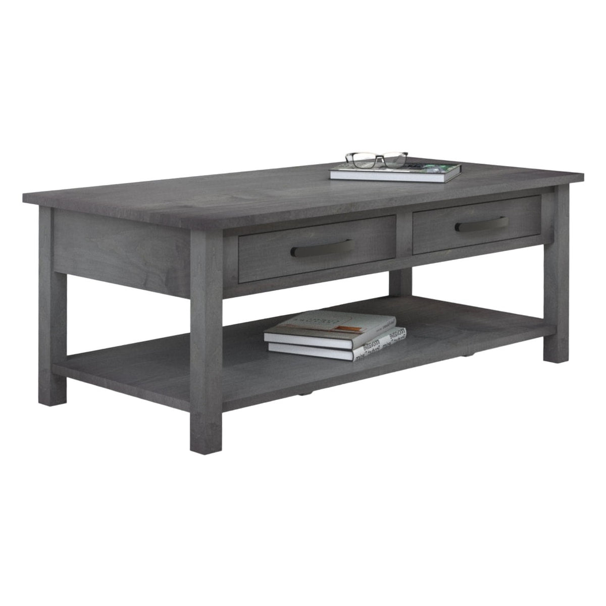 William  Coffee Table w/2 Drawers & Shelf