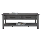 William  Coffee Table w/2 Drawers & Shelf