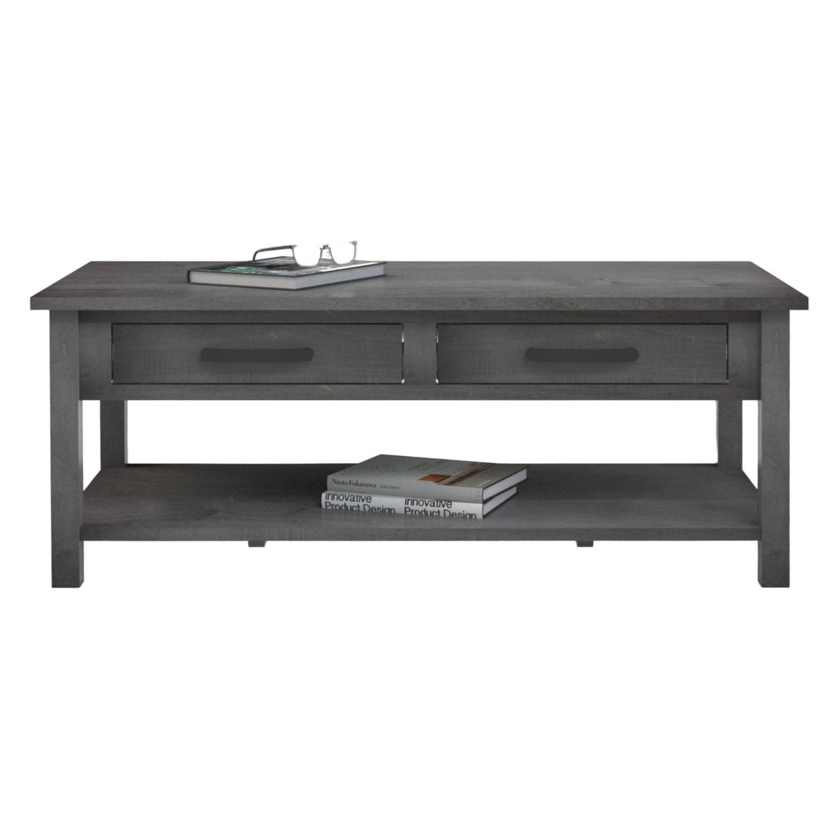 William  Coffee Table w/2 Drawers & Shelf