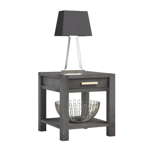 Modern  End Table w/1 Drawer & Shelf
