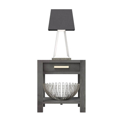 Modern  End Table w/1 Drawer & Shelf