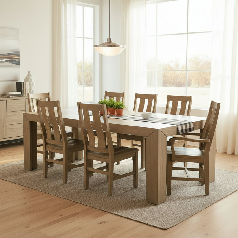 7pc. Machinto Dining Table Set