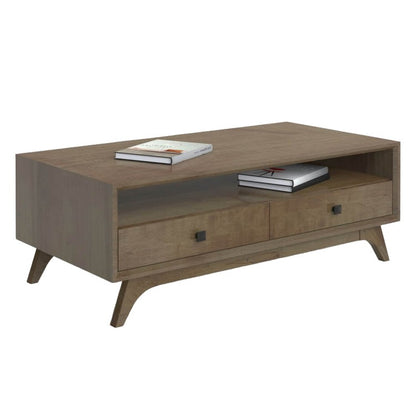 Mansfield  Coffee Table w/2 Drawers & Shelf