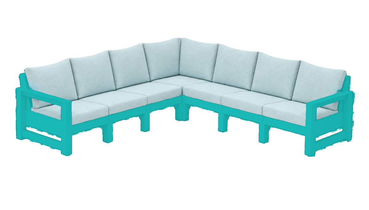 Modern Outdoor 7 Seater Sectional
