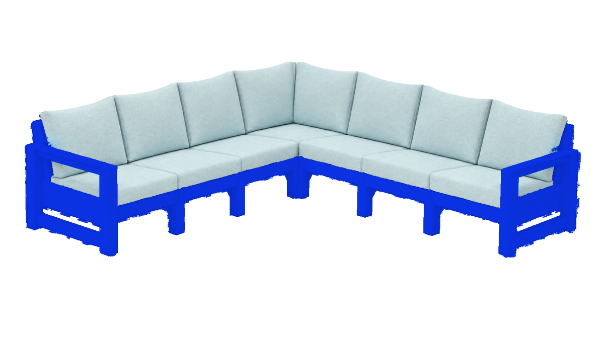 Modern Outdoor 7 Seater Sectional