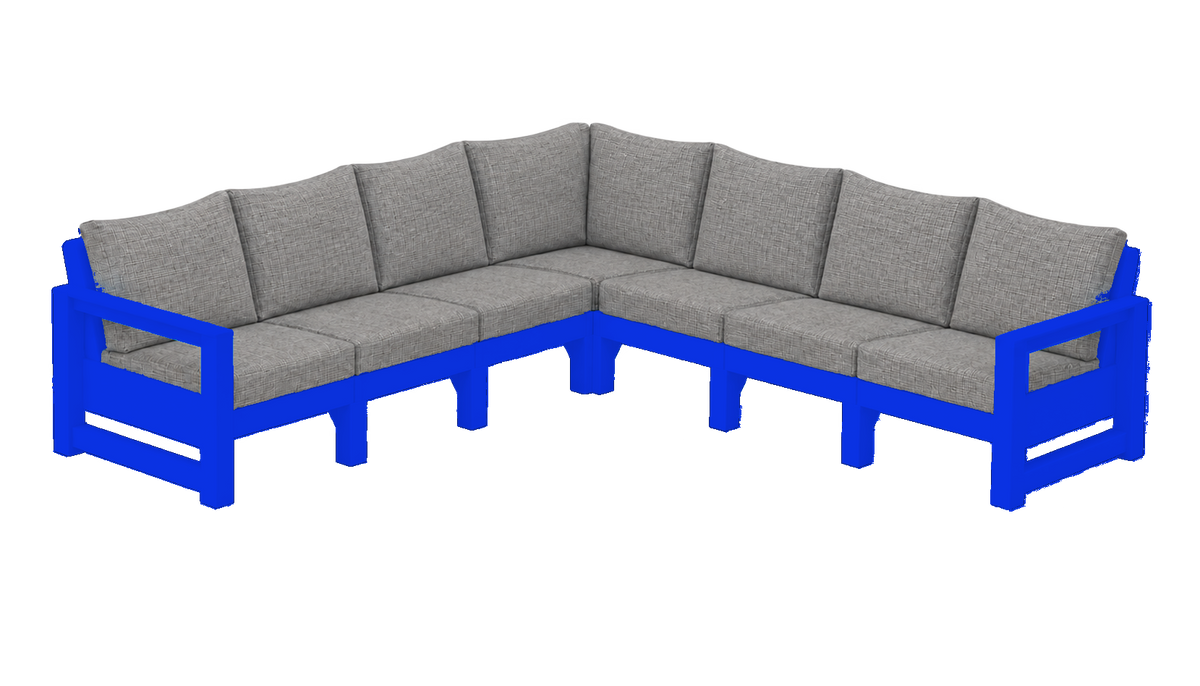 Modern Outdoor 7 Seater Sectional