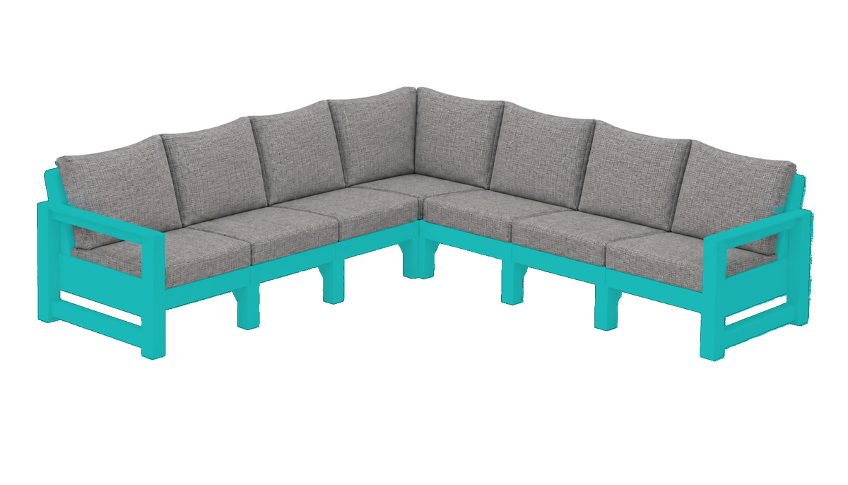Modern Outdoor 7 Seater Sectional