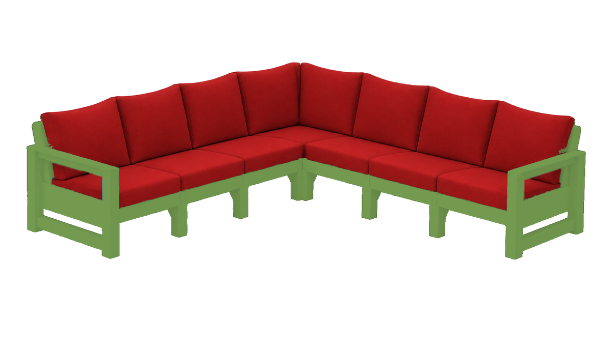 Modern Outdoor 7 Seater Sectional