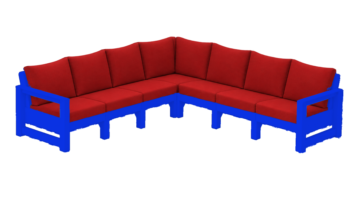 Modern Outdoor 7 Seater Sectional