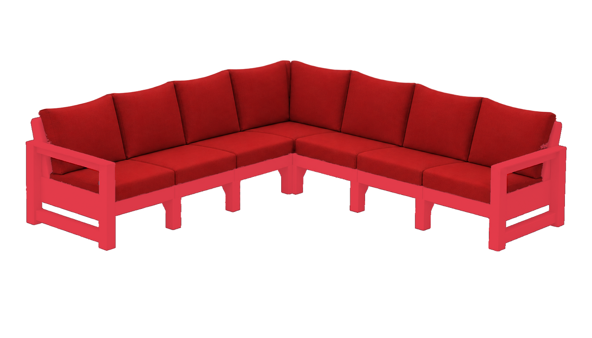 Modern Outdoor 7 Seater Sectional