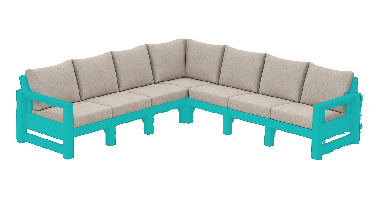 Modern Outdoor 7 Seater Sectional